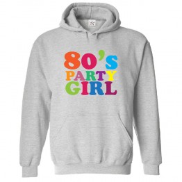 80's Party Girl Classic Kids and Adults Pullover Hoodie						 									 									